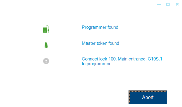 Programming Status Screen