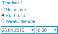 Time Limit — Start Date